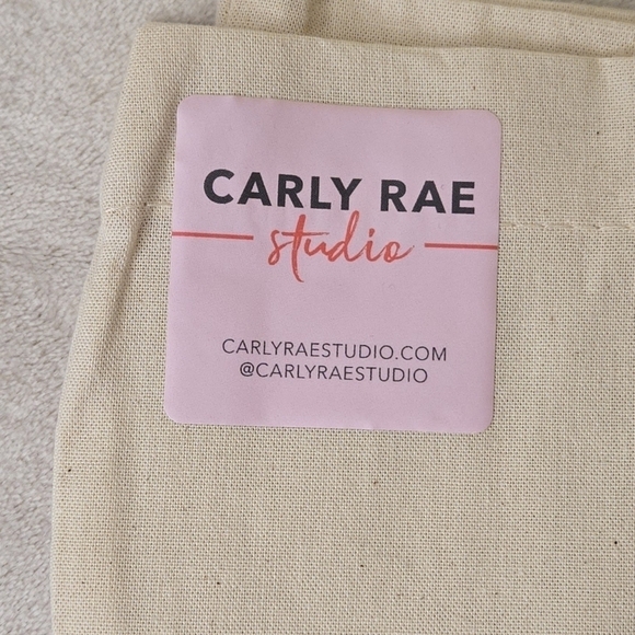Carly Rae Studio Lightweight Canvas Tote Bag - Wine Theme - Picture 3 of 10